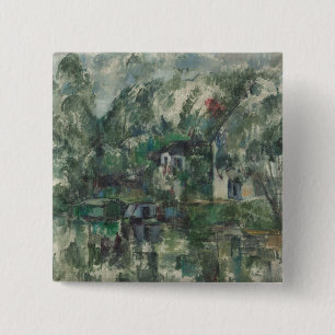 Paul Cezanne   am Rand des Wassers, C. 1890 (Öl O Button