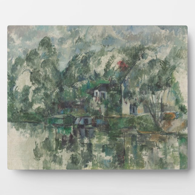 Paul Cezanne | Am Wasserrand, c. 1890 (Öl Fotoplatte (Vorderseite)