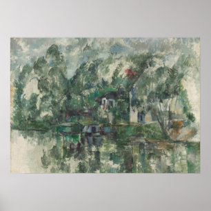 Paul Cezanne   Am Wasserrand, c. 1890 (Öl Poster