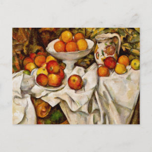 Paul Cezanne Äpfel Orangen Druck Impressionismus Postkarte
