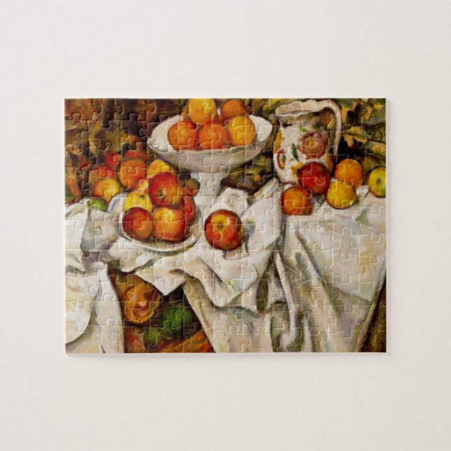 Paul Cézanne - Äpfel und Orange schöne Kunst Puzzle (Horizontal)