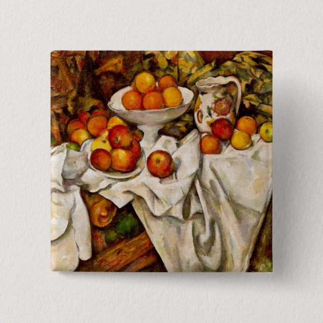 Paul Cézanne - Äpfel und Orangen Button (Vorderseite)