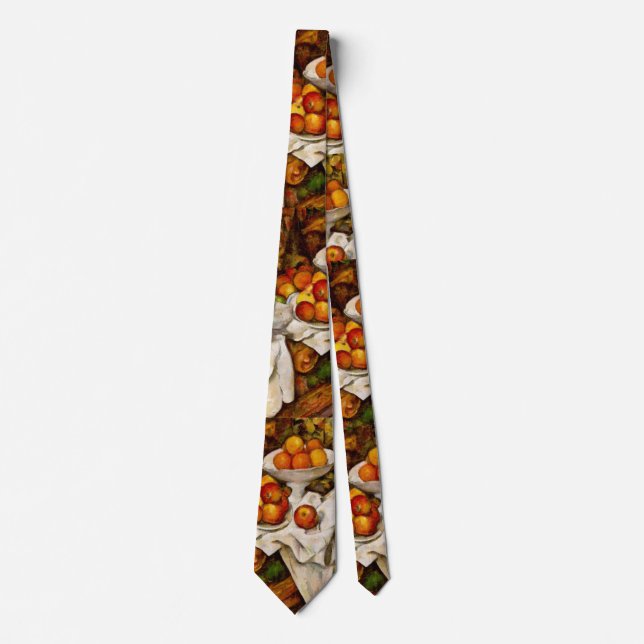 Paul Cézanne - Äpfel und Orangen Neck Tie Krawatte (Vorderseite)