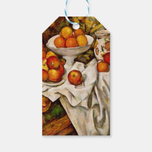 Paul Cezanne Apples Orange Impressionismus Geschenkanhänger (Vorderseite)