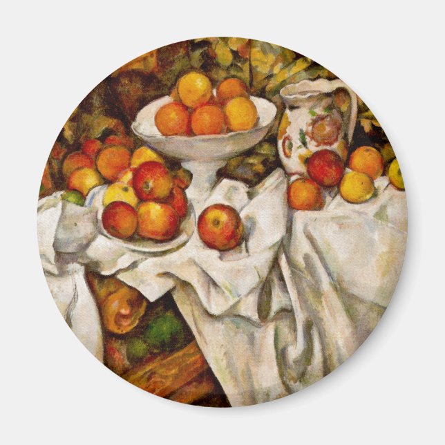 Paul Cezanne Apples Orange Impressionismus Magnet (Vorne)