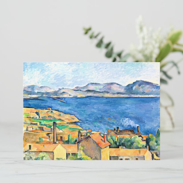 Paul Cezanne art, The Bay of Marseille, Karte (Stehend Vorderseite)