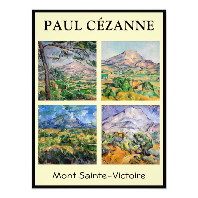 Paul Cezanne - Auswahl Mont Sainte-Victoire Fotodruck (Vorne)