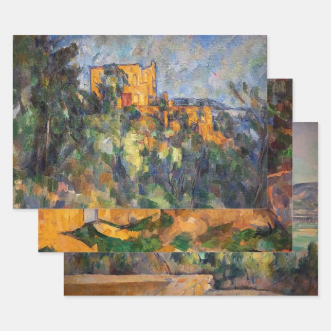 Paul Cezanne - Auswahl von landschaftlichen Meiste Geschenkpapier Set (Set)