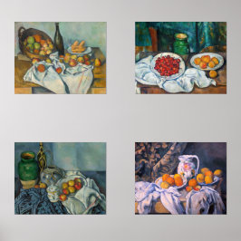 Paul Cezanne - Auswahl von Stillleben-Meisterwerke Bilderwand Sets