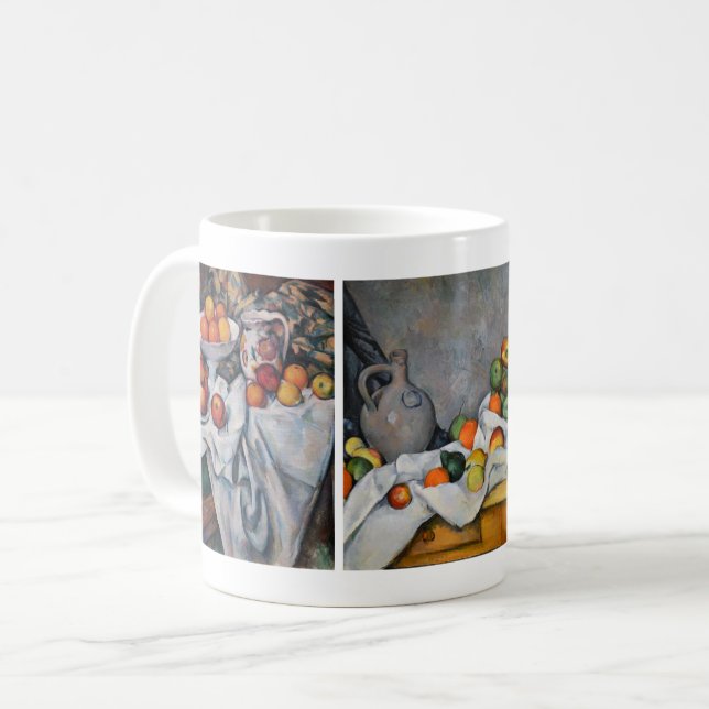 Paul Cezanne - Auswahl von Stillleben-Meisterwerke Kaffeetasse (Vorderseite Links)