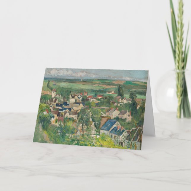 Paul Cezanne - Auvers, Panoramasicht Karte (Vorderseite)