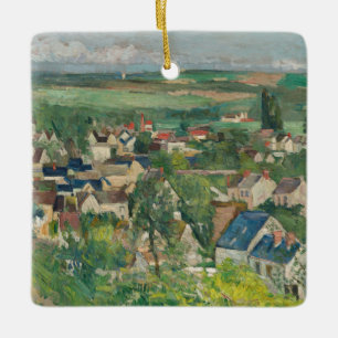 Paul Cezanne - Auvers, Panoramasicht Keramikornament