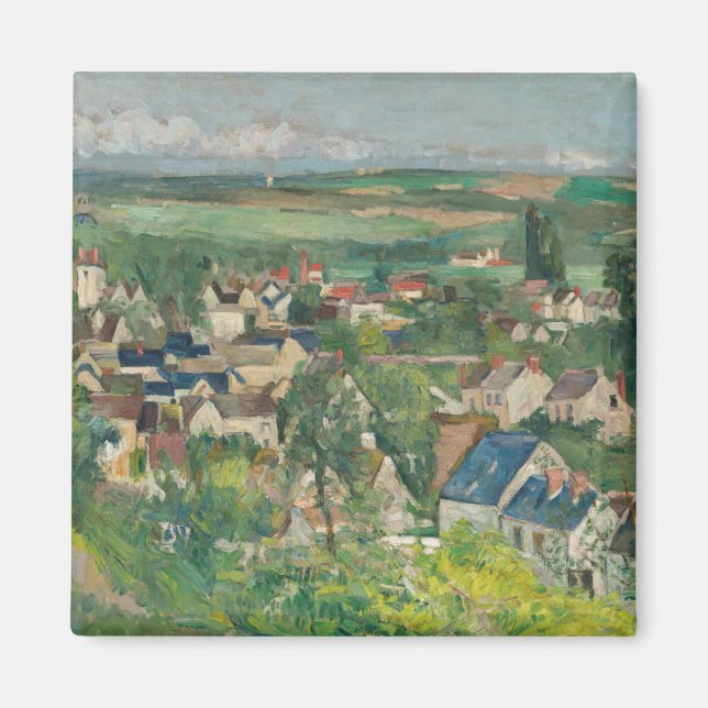 Paul Cezanne - Auvers, Panoramasicht Magnet (Vorne)