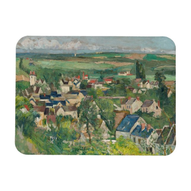 Paul Cezanne - Auvers, Panoramasicht Magnet (Horizontal)
