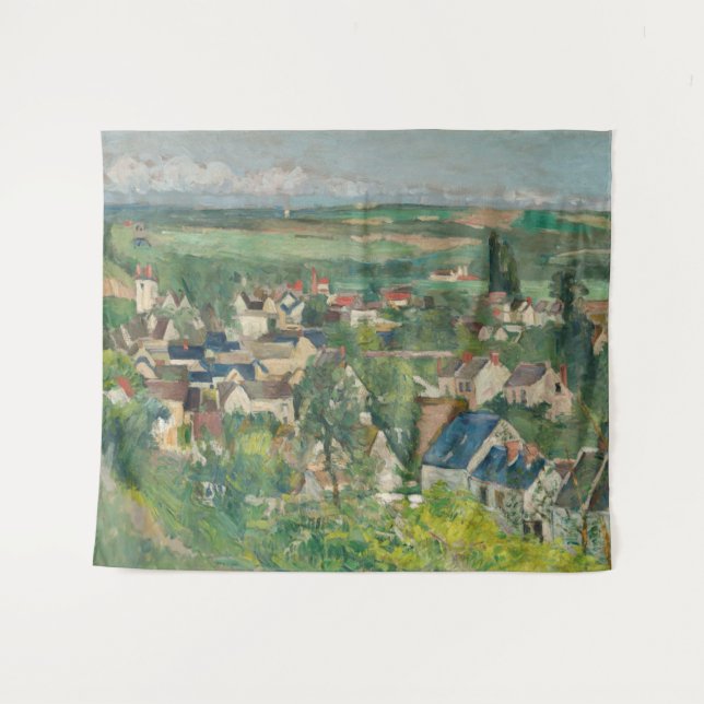 Paul Cezanne - Auvers, Panoramasicht Wandteppich (Vorderseite (Horizontal))
