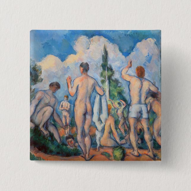 Paul Cezanne - Badende Button (Vorderseite)