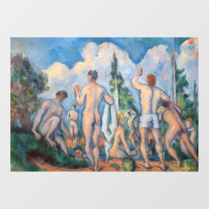 Paul Cezanne - Badende Fensteraufkleber