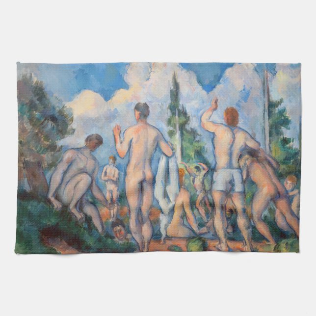 Paul Cezanne - Badende Geschirrtuch (Horizontal)