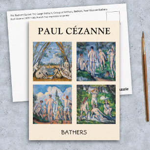 Paul Cezanne - Badende Meisterwerke Auswahl Postkarte