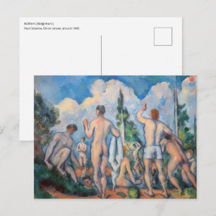 Paul Cezanne - Badende Postkarte