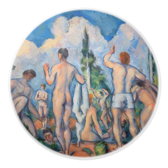 Paul Cezanne - Bathers Keramikknauf (Vorderseite)