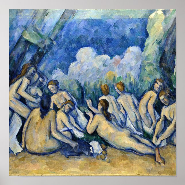 Paul Cezanne - Bathers (Les Grandes Baigneuses) Poster (Vorne)