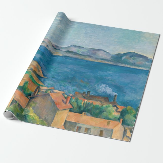 Paul Cezanne - Bucht von Marseille, von Estaque au Geschenkpapier (Ungerollt)