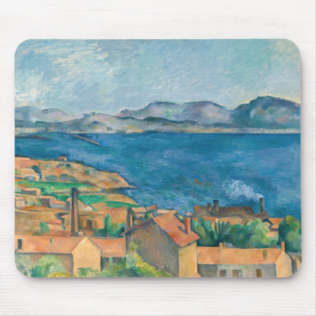 Paul Cezanne - Bucht von Marseille, von Estaque au Mousepad (Vorne)