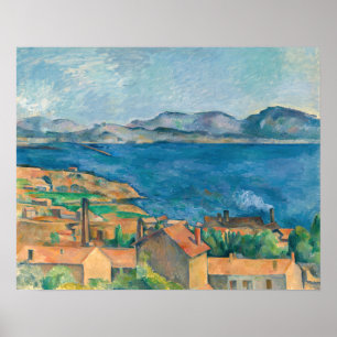 Paul Cezanne - Bucht von Marseille, von Estaque au Poster