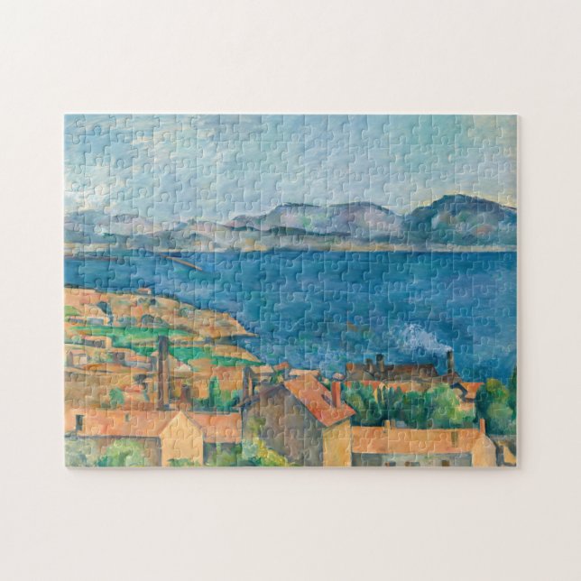 Paul Cezanne - Bucht von Marseille, von Estaque au Puzzle (Horizontal)