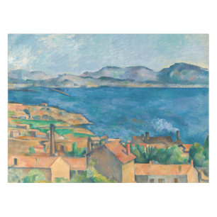 Paul Cezanne - Bucht von Marseille, von Estaque au Tischdecke