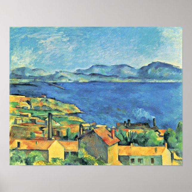 Paul Cezanne - Bucht von Marseille von LEstaque Poster (Vorne)