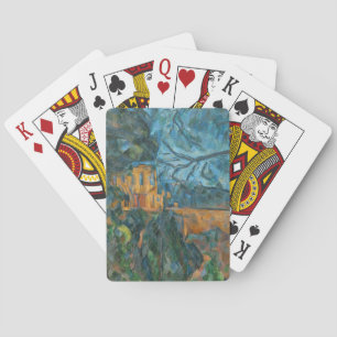Paul Cezanne Chateau Noir, 1900-04 (Öl auf Canva Spielkarten