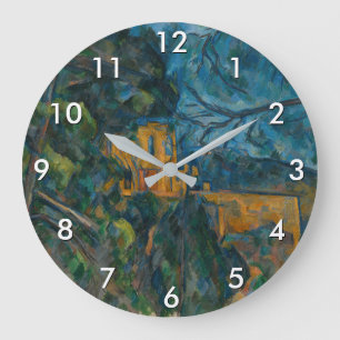 Paul Cezanne - Chateau Noir Große Wanduhr