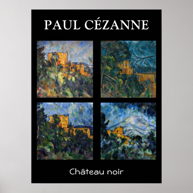 Paul Cezanne - Chateau Noir Masterpiece Selection Poster (Vorne)