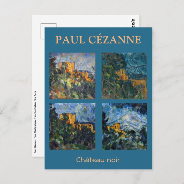 Paul Cezanne - Chateau Noir Masterpiece Selection Postkarte (Vorne/Hinten)