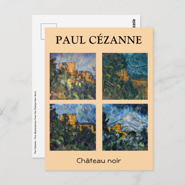 Paul Cezanne - Chateau Noir Masterpiece Selection Postkarte (Vorne/Hinten)