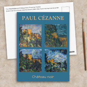 Paul Cezanne - Chateau Noir Meisterwerke Auswahl Postkarte