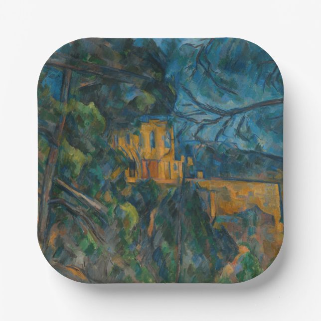 Paul Cezanne - Chateau Noir Pappteller (Vorderseite)