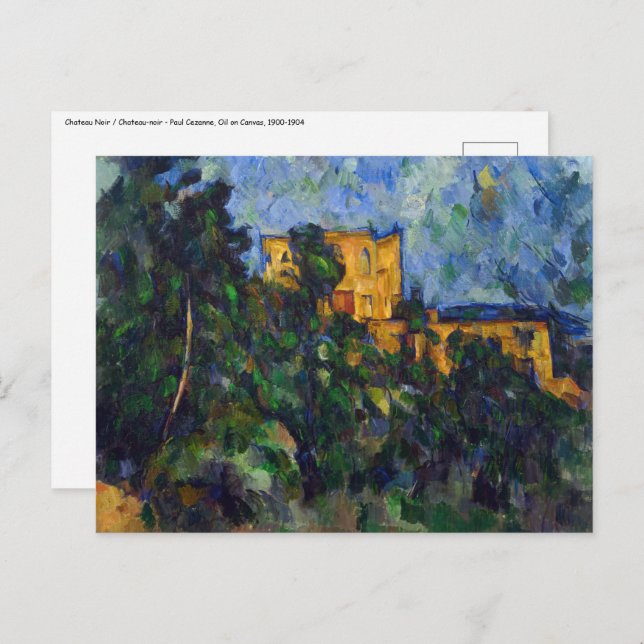 Paul Cezanne - Chateau Noir Postkarte (Vorne/Hinten)