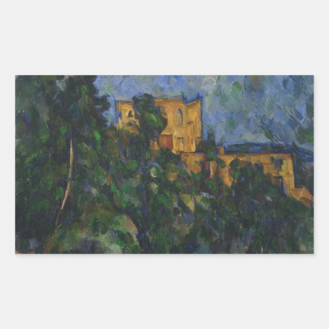 Paul Cezanne - Chateau Noir Rechteckiger Aufkleber (Vorderseite)