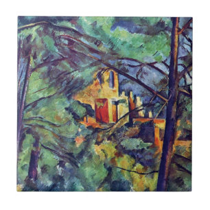 Paul Cezanne - Chateau Noir The Black Manor Fliese