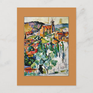 Paul Cezanne - Das Dorf Gardanne Postkarte