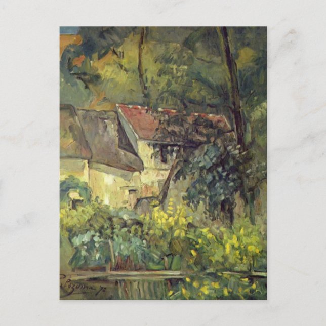 Paul Cezanne - Das Haus von Pere Lacroix in Auvers Postkarte (Vorderseite)
