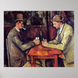 Paul Cezanne - Das Kartenspiel Kunstmalerei Poster