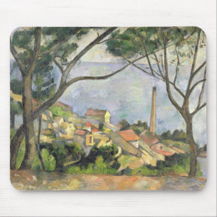 Paul Cezanne das Meer an l'Estaque, 1878 Mousepad