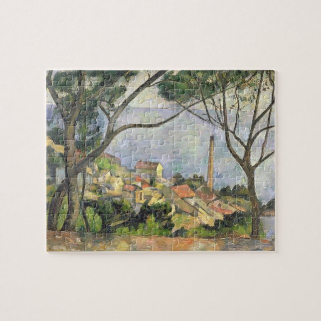 Paul Cezanne | das Meer an l'Estaque, 1878 Puzzle (Horizontal)