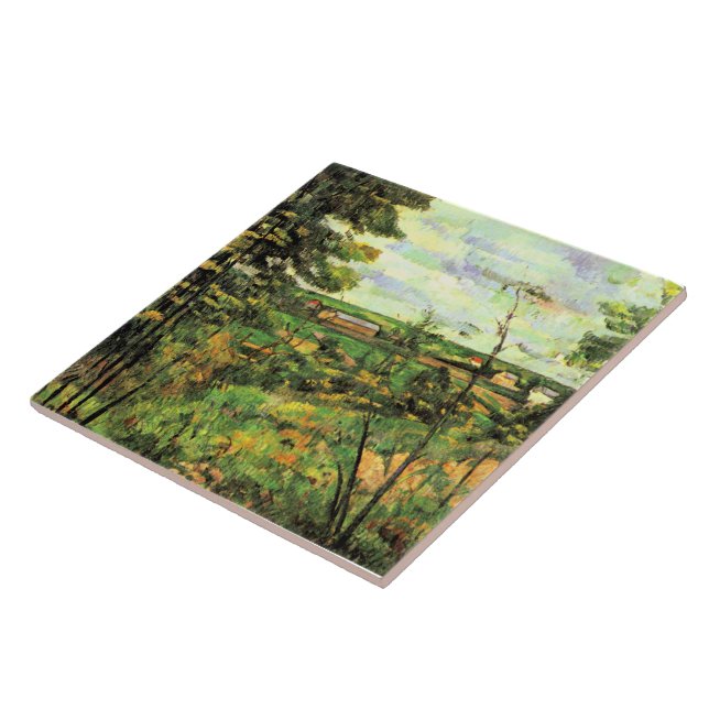 Paul Cezanne, Das Tal der Oise, Fliese (Seite)