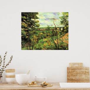 Paul Cezanne, Das Tal der Oise, Poster