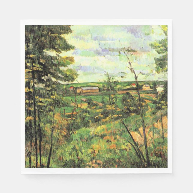 Paul Cezanne, Das Tal der Oise, Serviette (Vorderseite)
